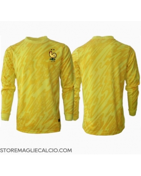 Francia Portiere Maglia Gara Casa Repliche Europei 2024 Maniche Lunghe
